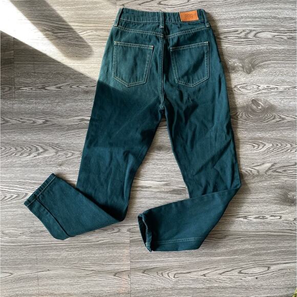 Forest Green Urban Outfitters BDG High-Waisted Jeans - Size 24 L 32 - Picture 3 of 3